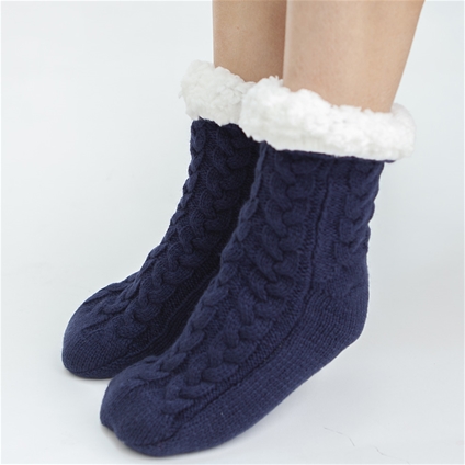 Winter New Warm Thicken Cashmere Woolen Socks Women Floor Home Bedroom Slippers  Non-slip Foot Snow Female Men - AliExpress